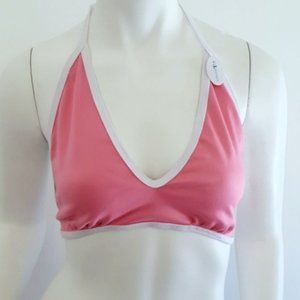 Pink & White Halter Swimming top CJJBOUTIQUE